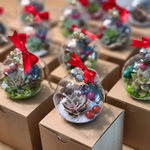 Load image into Gallery viewer, succulent glass ornament
